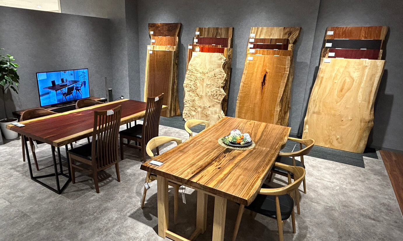 名古屋ギャラリー 【一枚板家具専門店 アトリエ木馬公式