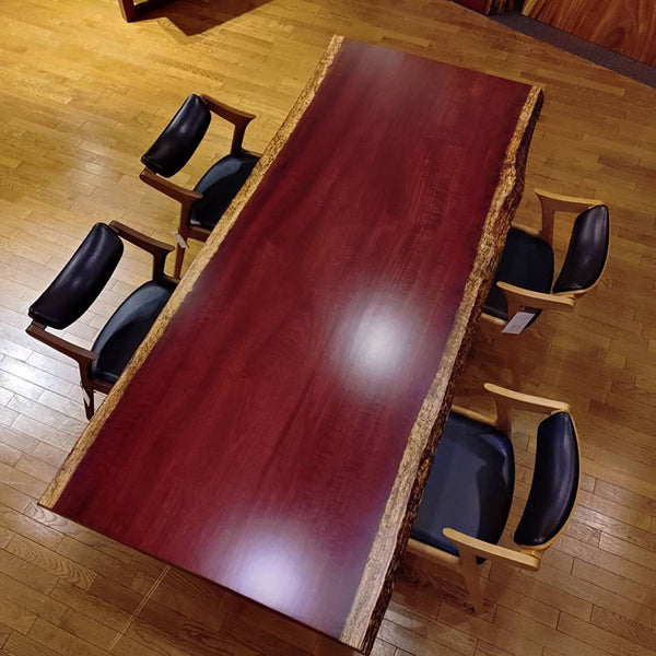 一枚板 パープルハート F-25 (W220cm) ダイニングテーブル