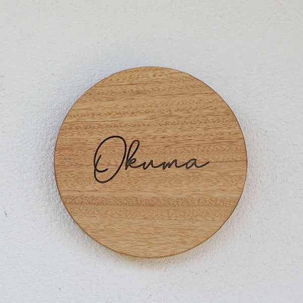 一枚板表札Ⅲ 円形