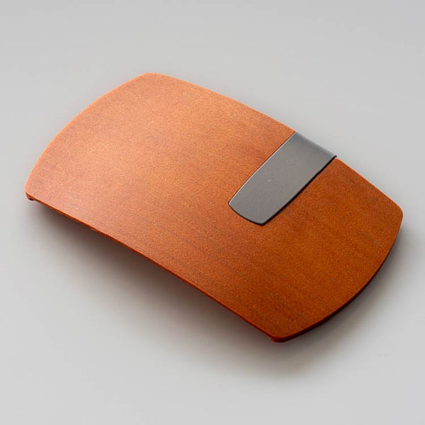 曲木の電子マネークリップ