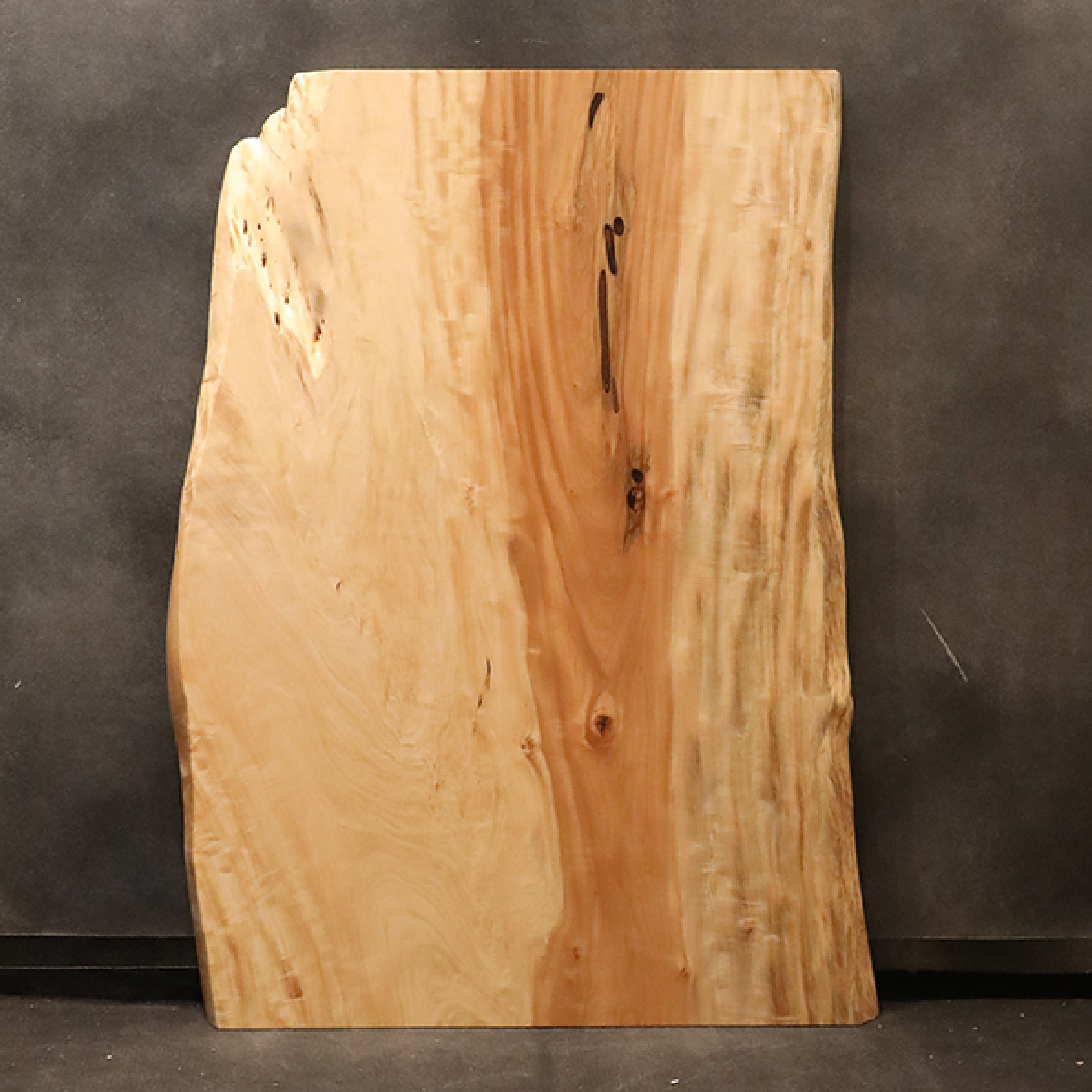 一枚板 食卓テーブル SOLD OUT】一枚板 トチ(杢) 92-8 (W130cm) ダイニングテーブル