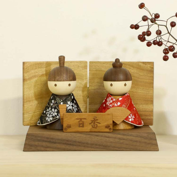 木のひな人形 アトリエ木馬オリジナル