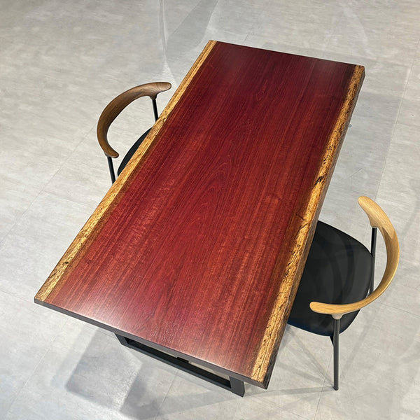 一枚板 パープルハート 704-13-4 (W150cm) ダイニングテーブル