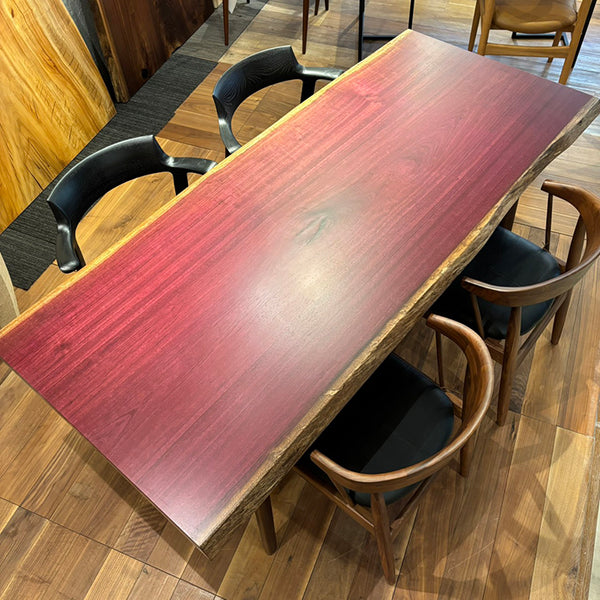 一枚板　パープルハート　646-2/3-9-2　(W185cm)　アウトレット品