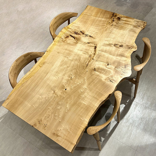 一枚板　ポプラ　201-5　(W180cm)　ダイニングテーブル