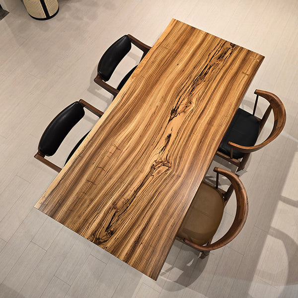 一枚板　ゼブラウッド　WM-7-1/2-7-1　(W170cm)　ダイニングテーブル