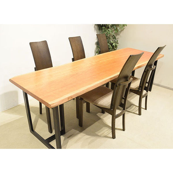 一枚板　チェリー　3041-10　(W240cm)　アウトレット品　ダイニングテーブル