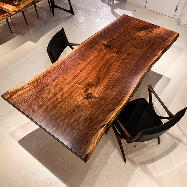 一枚板　ウォールナット(杢)　5035-2-9　(W210cm)