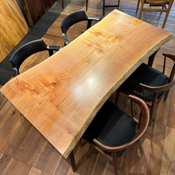 一枚板　ビッグリーフメープル　4-4　(W165cm)　ダイニングテーブル