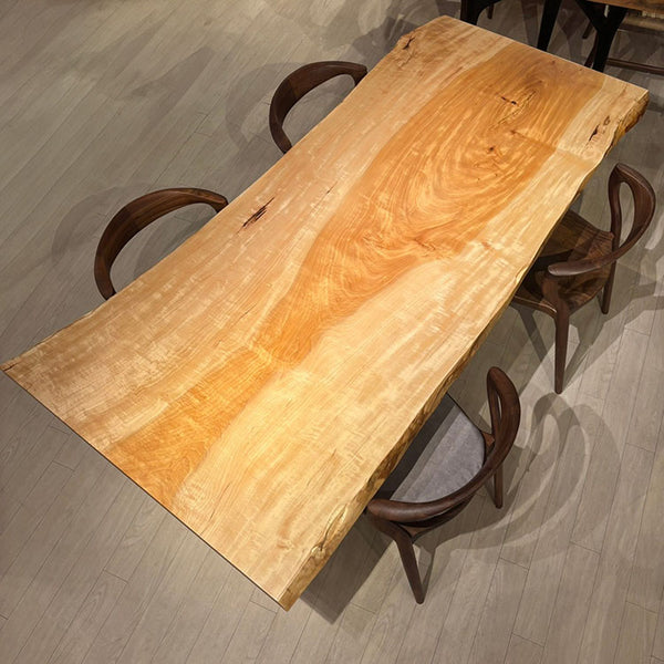 一枚板　トチ(杢)　1207-6　(W210cm)　ダイニングテーブル