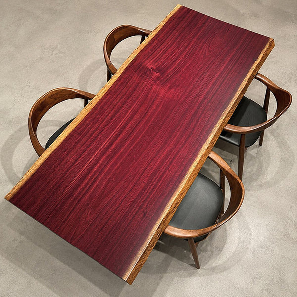 一枚板テーブル　パープルハート　646-1/3-4-2　(W200cm)　