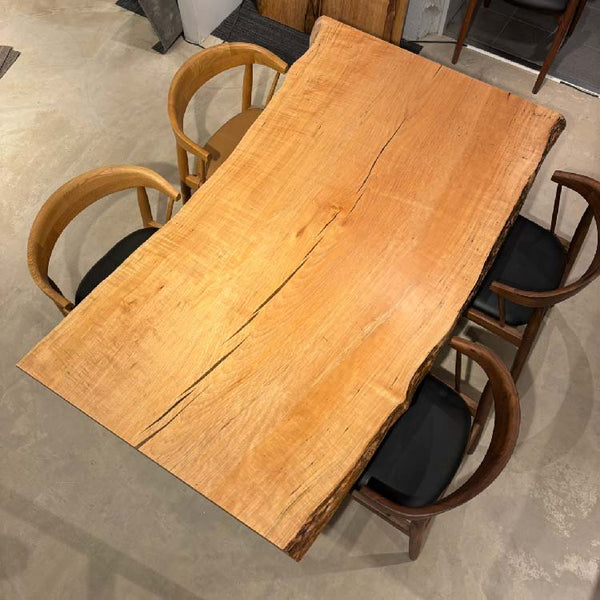 一枚板　カエデ　698-4　(W160cm)　アウトレット品　ダイニングテーブル