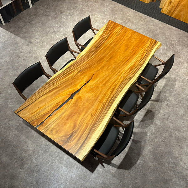 一枚板テーブル　モンキーポッド　5045-3　(W230cm)