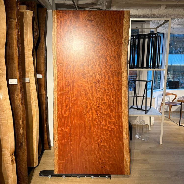 【特価】一枚板　ダイニングテーブル　ブビンガ 一枚板 ブビンガ 1657-1/2-10-1 （W220cm) ダイニングテーブル
