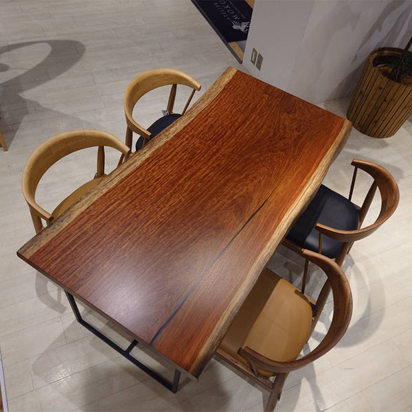【特価】一枚板　ダイニングテーブル　ブビンガ 一枚板 ブビンガ 2211-65-A-4-1 (W150cm) ダイニングテーブル