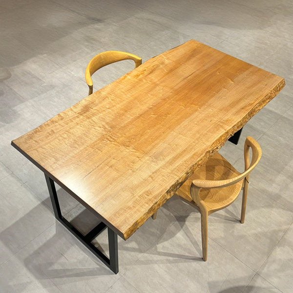 一枚板　ソフトメープル(杢)　932-11　(W170cm)　ダイニングテーブル