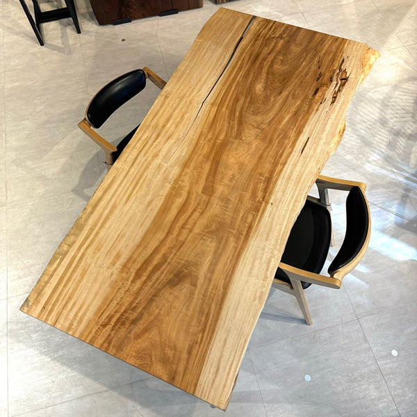 一枚板　トチ　1031-1/2-6　(W190cm)　ダイニングテーブル
