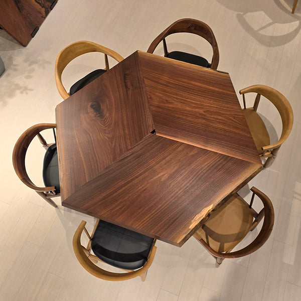 ハギ天板　ウォールナット　69239元-9-1+2+3　(W152cm)