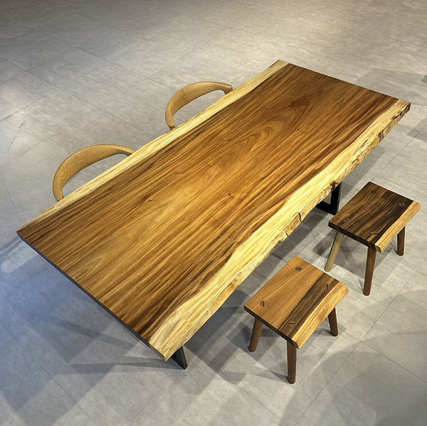 一枚板テーブル　モンキーポッド　5097-4　(W200cm)