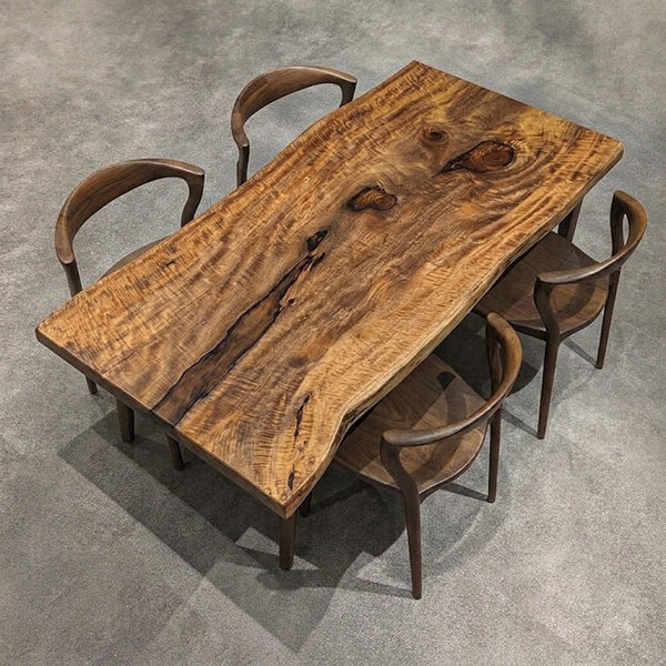 一枚板テーブル　マンゴ(杢)　IW-6　(W180cm)