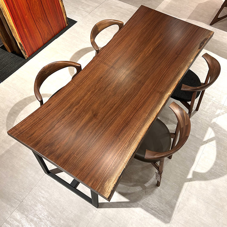 一枚板　ウォールナット　GZZ-141752-9　(W200cm)　ダイニングテーブル