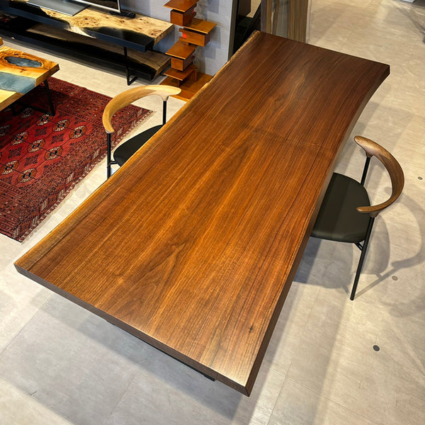 一枚板　ウォールナット　GZZ-141752-8　(W210cm)　ダイニングテーブル