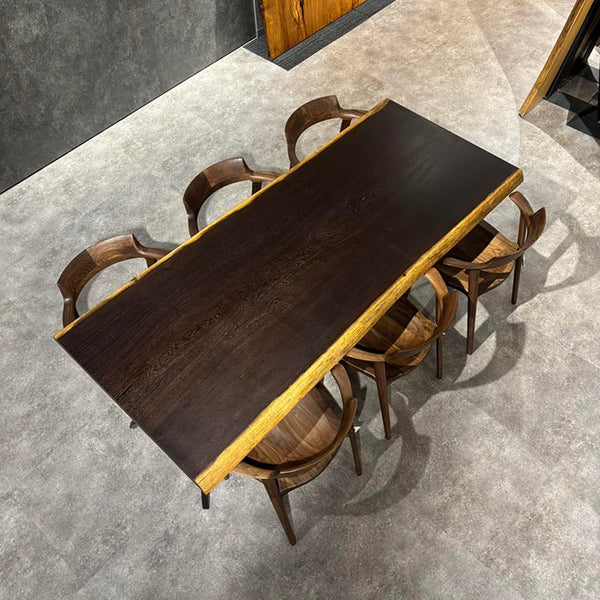 一枚板　ウェンジ　544-6-1　(W210cm)　ダイニングテーブル