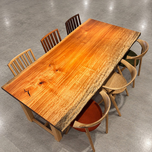 一枚板テーブル　ボセ(杢)　295-2/2-7　(W210cm)