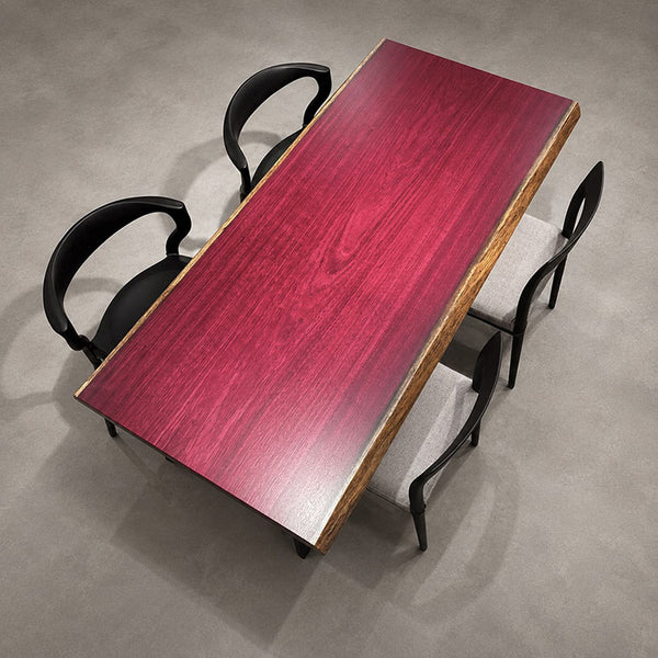 一枚板テーブル　パープルハート　321-1/3-4-1　(W160cm)