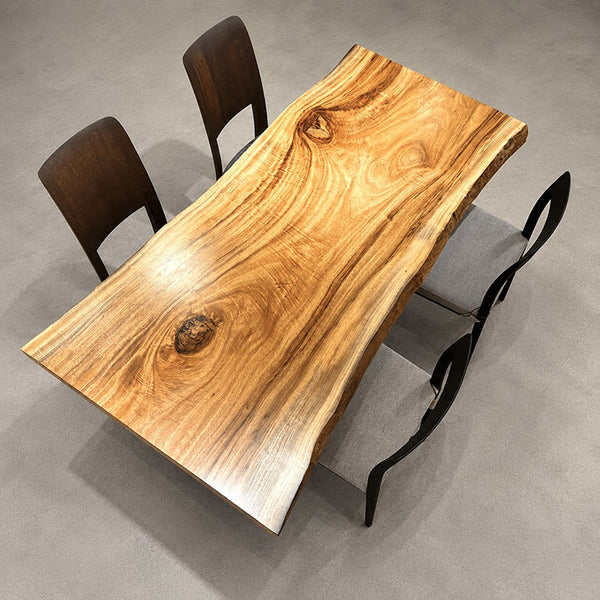 一枚板テーブル　クス / 楠(杢)　2120-10　(W160cm)