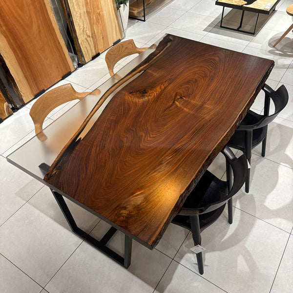 RESIN　ウォールナット(杢)　312670-3-2　(W180cm)