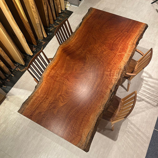一枚板　サペリ(杢)　388-2/2-13-1　(W240cm)