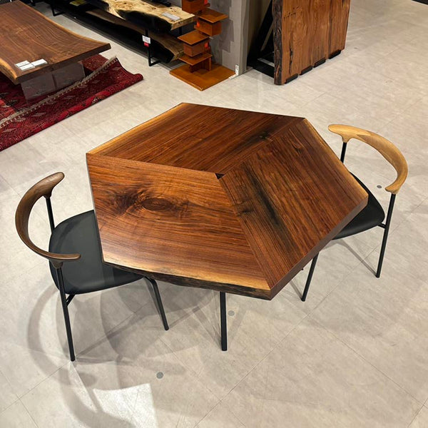 ハギ天板　ウォールナット　テトラ　66-5-1+5-2+5-3　(W106cm)