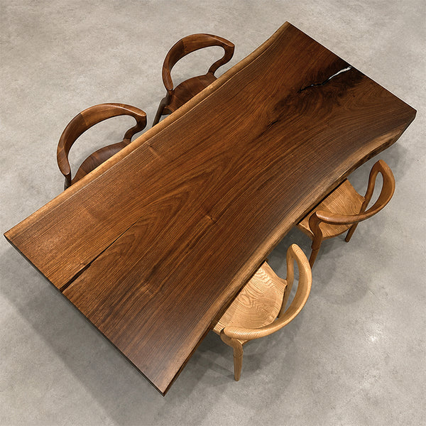 一枚板テーブル　ウォールナット　253-8　(W200cm)