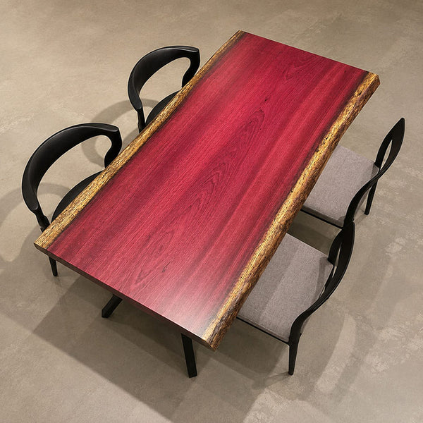 一枚板テーブル　パープルハート　323-2/2-27-1　(W150cm)