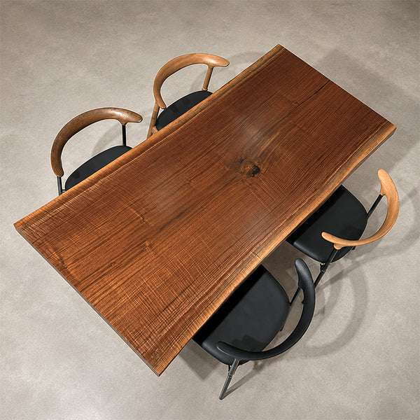 一枚板テーブル　ウォールナット　611-6　(W160cm)