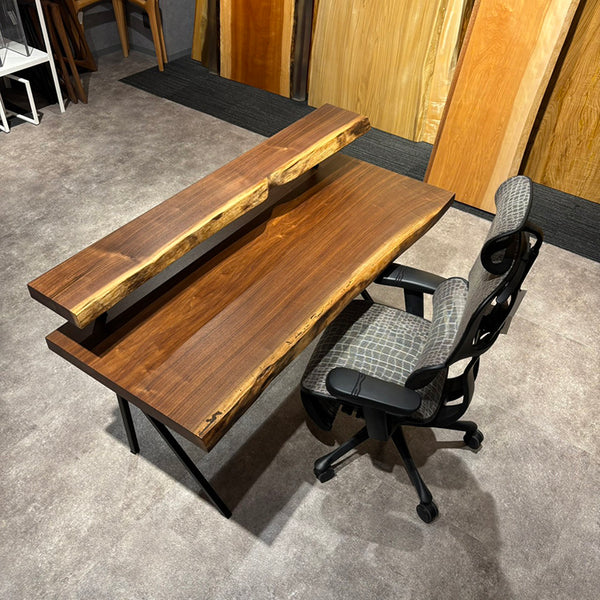 一枚板　ウォールナット　25373-9+2025-0926　(W150cm)