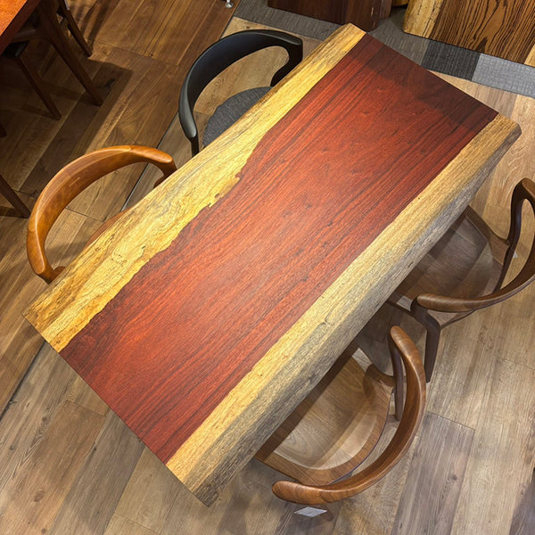 一枚板　パドック(杢)　302-15-1　(W140cm)　ローテーブル