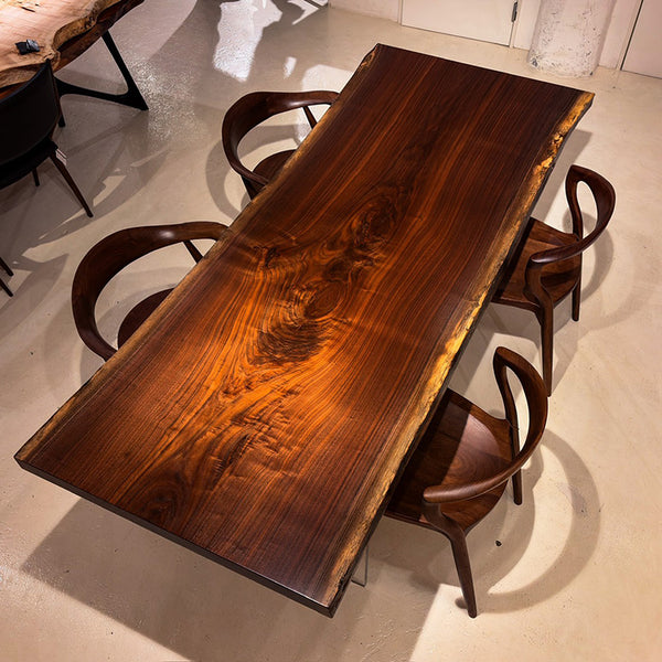 一枚板　ウォールナット　4814-6　(W220cm)　ダイニングテーブル