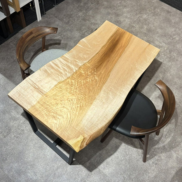 一枚板テーブル　カエデ / 楓(杢)　T-KW-2110-43389-2　(W120cm)