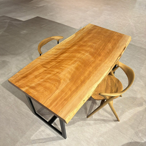 一枚板　マカバ　5383-1/2-9　(W165cm)　ダイニングテーブル