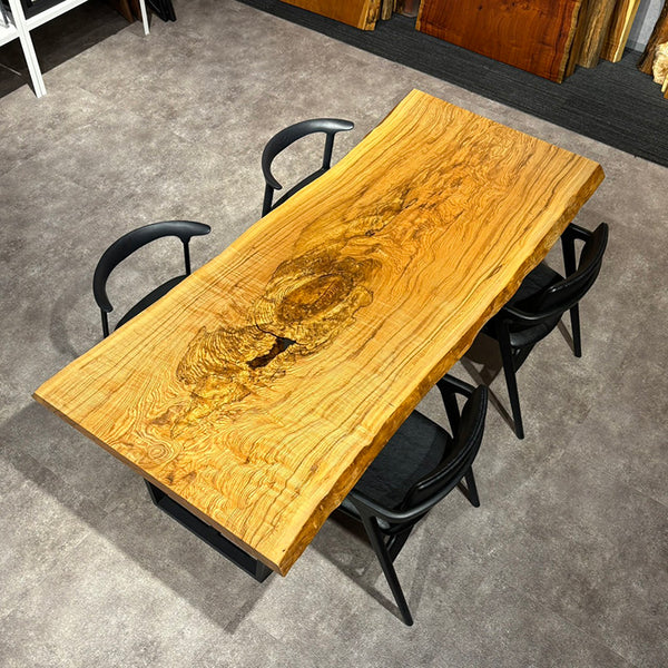 一枚板　タモ / 櫤(杢)　743-3　(W200cm)