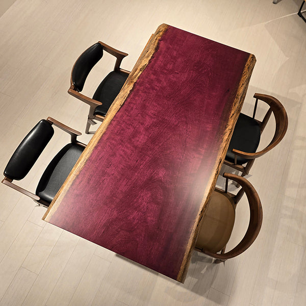 一枚板　パープルハート　324-9-3　(W160cm)　ダイニングテーブル