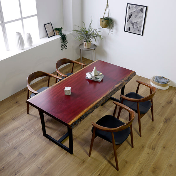 【脚セット】一枚板　パープルハート(杢)　324-4-2　(W170cm)