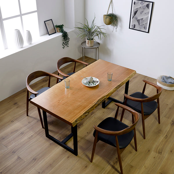 【脚セット】一枚板　チェリー(杢)　5021-3-2　(W160cm)