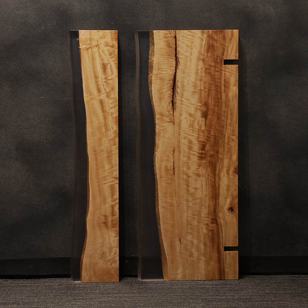 RESIN　キリオデスク　トチ / 栃(杢)　HZ-2025-5-1+5-2　(W130cm)