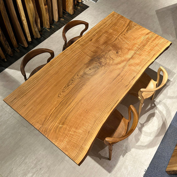 一枚板　タモ / 櫤(杢)　743-6　(W220cm)