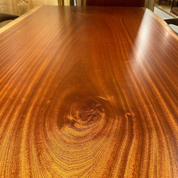 一枚板 サペリ(杢) 840-3/3-7-2 (W185cm) ダイニングテーブル