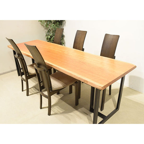 一枚板　チェリー　3041-10　(W240cm)　アウトレット品　ダイニングテーブル