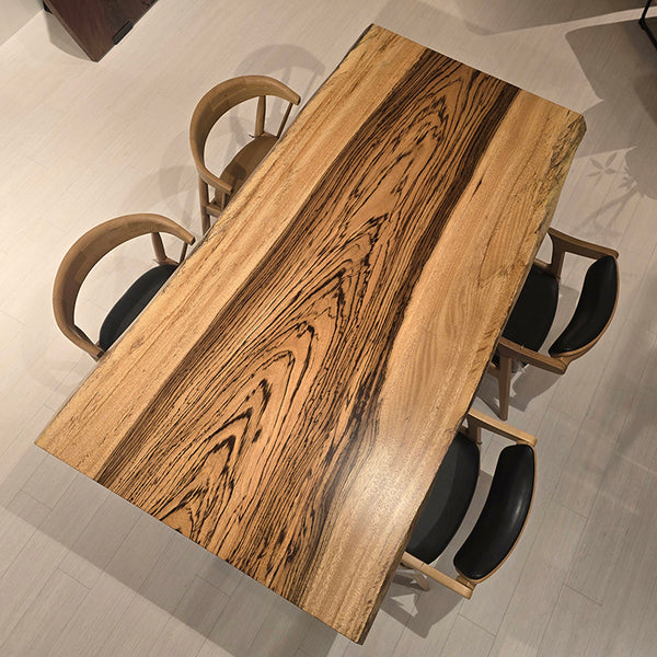 一枚板　ゼブラウッド　722-1/2-16-2　(W180cm)　ダイニングテーブル